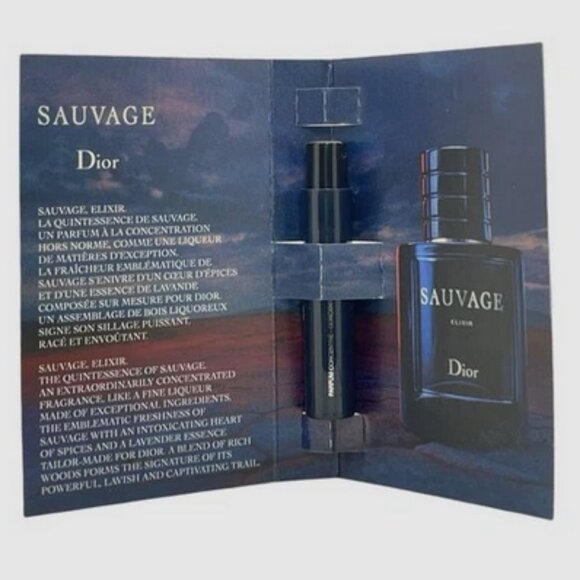 Dior 10 PCS Sauvage Elixir Concentrated Men's Spray Sample 1 ml-0.3oz NEW - Picture 3 of 3